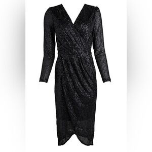 IVY CITY NWT black starstruck sequin dress 4X